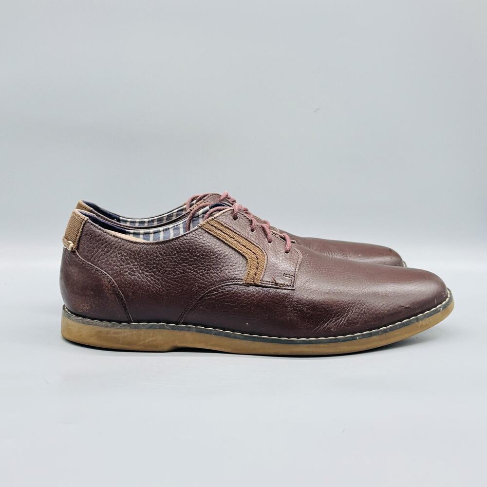 Sperry Shoes Mens 12 Brown Leather Top Sider Derby Oxford Dress Casual Comfort